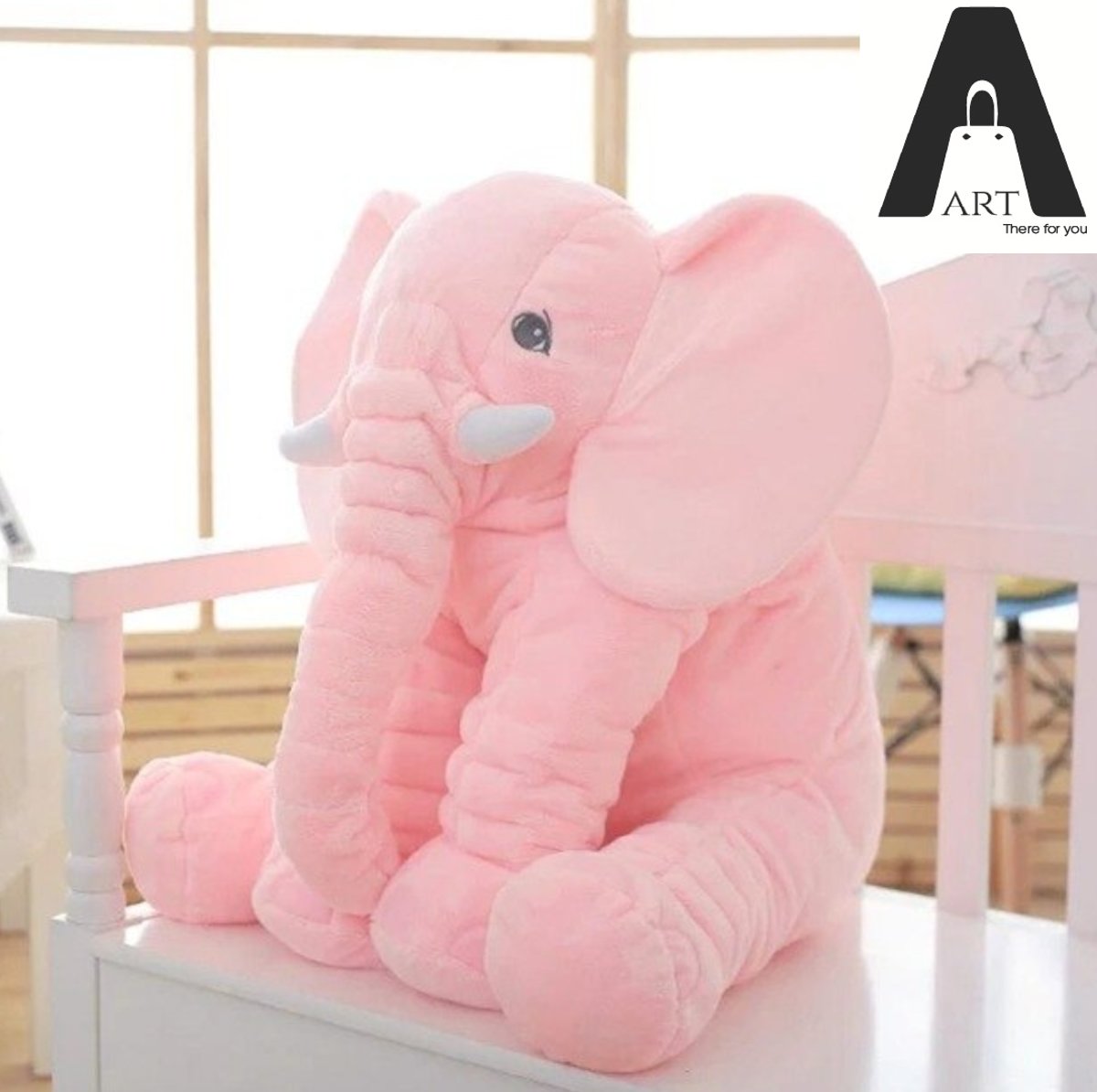 Pluche Olifant Zacht Roze|Speelmaatje|Rustig|Baby|Kussen| Knuffels|